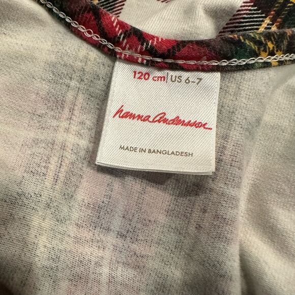 Hanna Andersson Red and White Plaid Kids Dress - Picture 10 of 11